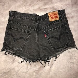 High waisted Levi’s denim shorts